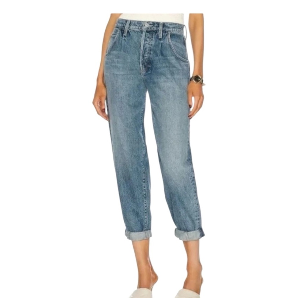 MOTHER Blue Boyfriend Jeans Vintage Wash